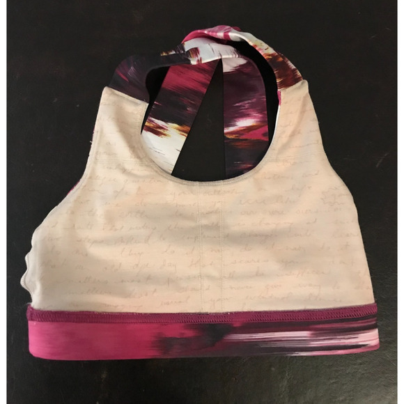 Lululemon All Sport Bra III Pigment Wind Berry Rumble Multi - SIze 2 - Picture 5 of 9